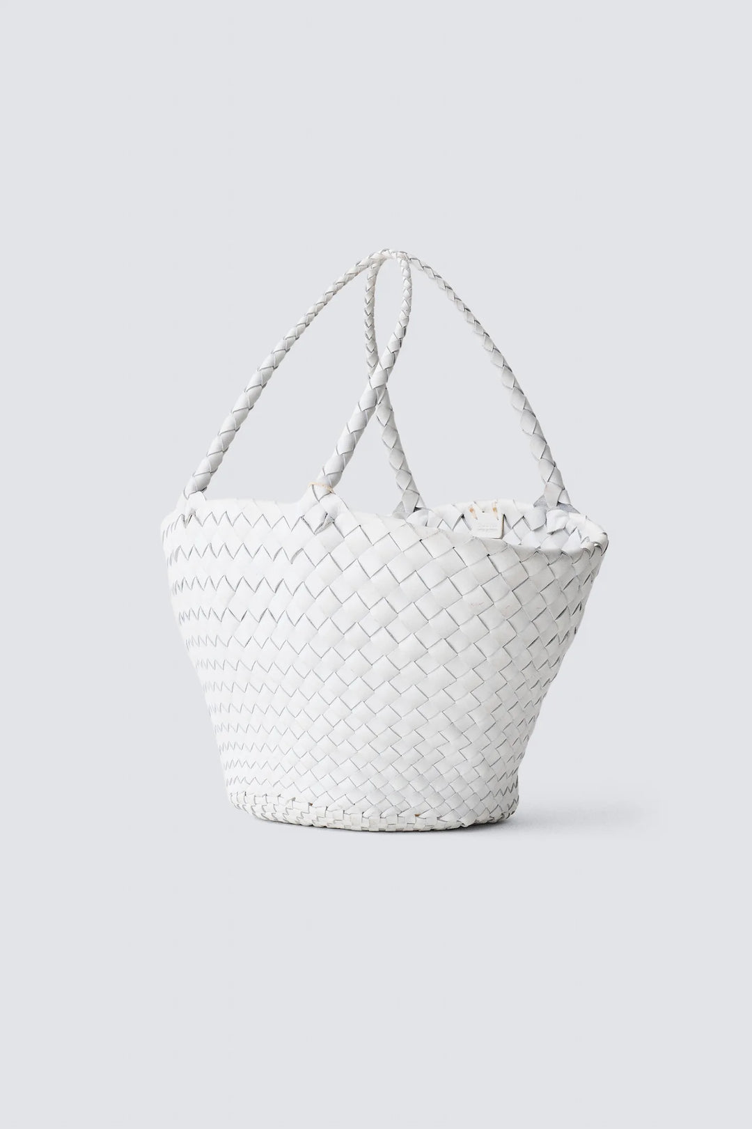 Dragon Diffusion - Egola White - Woven Leather Bag Handmade