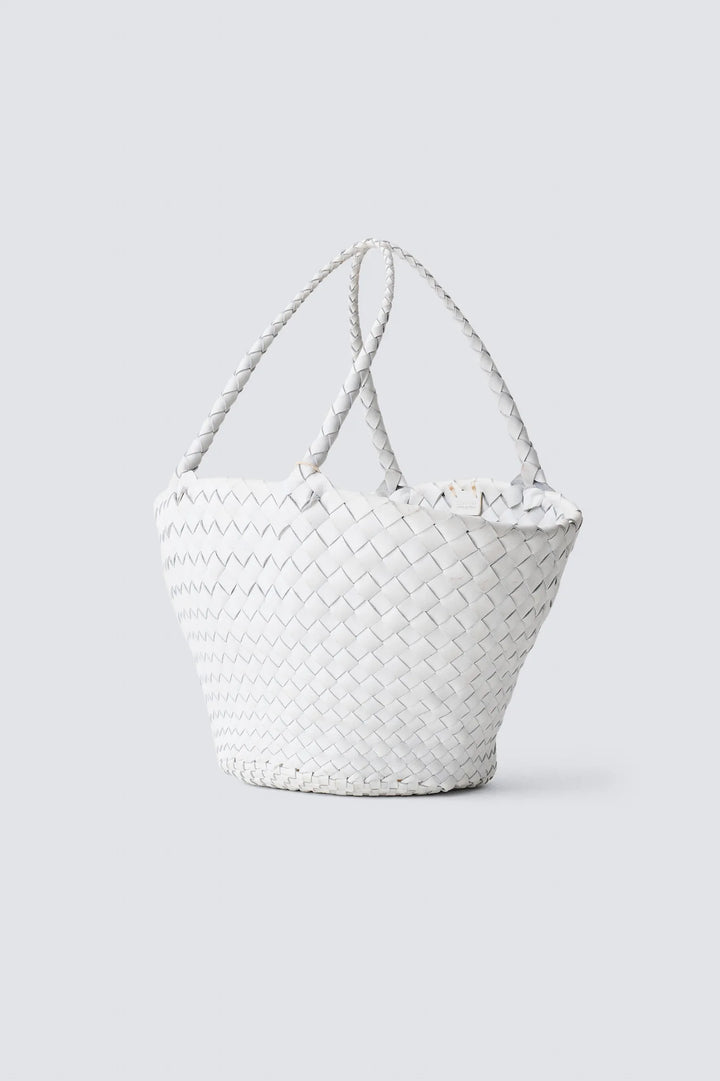 Dragon Diffusion - Egola White - Woven Leather Bag Handmade