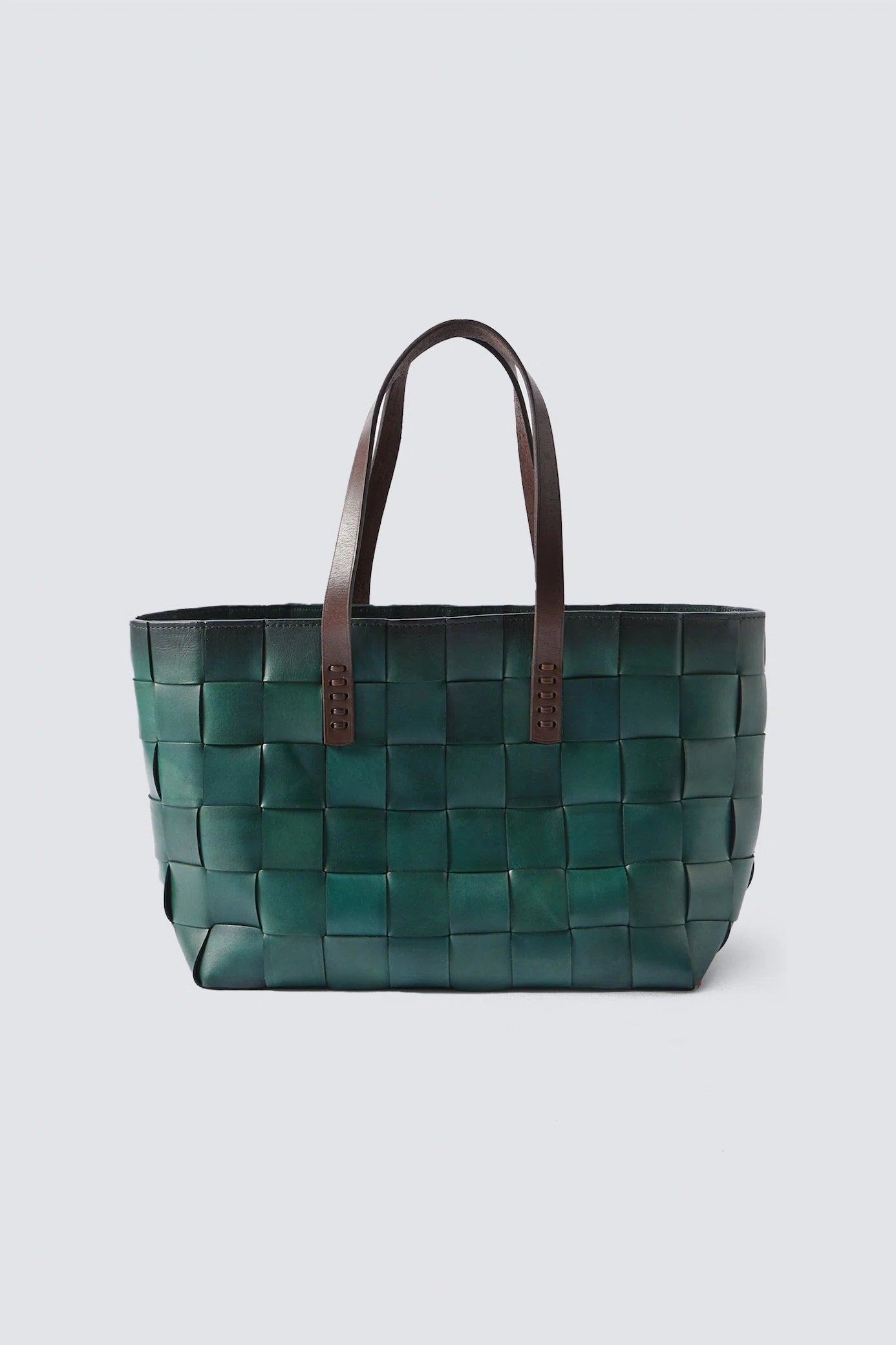 【DRAGON DIFFUSION】flower woven レザー トート Dragon Diffusion - Japan Tote Forest Green w/ flat handles