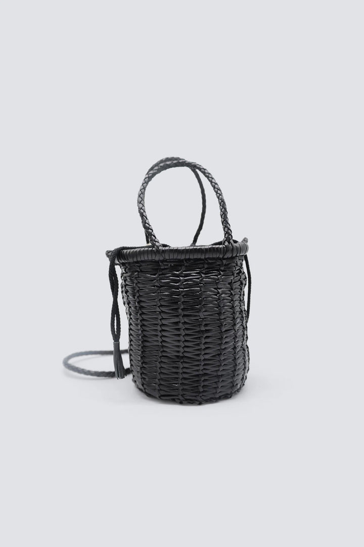 Dragon Diffusion - Woven Leather Bag - Lina Mini Black