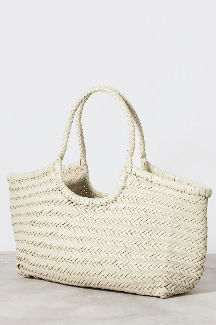 Dragon Diffusion - Nantucket Big Pearl - Woven Leather Bag Handmade