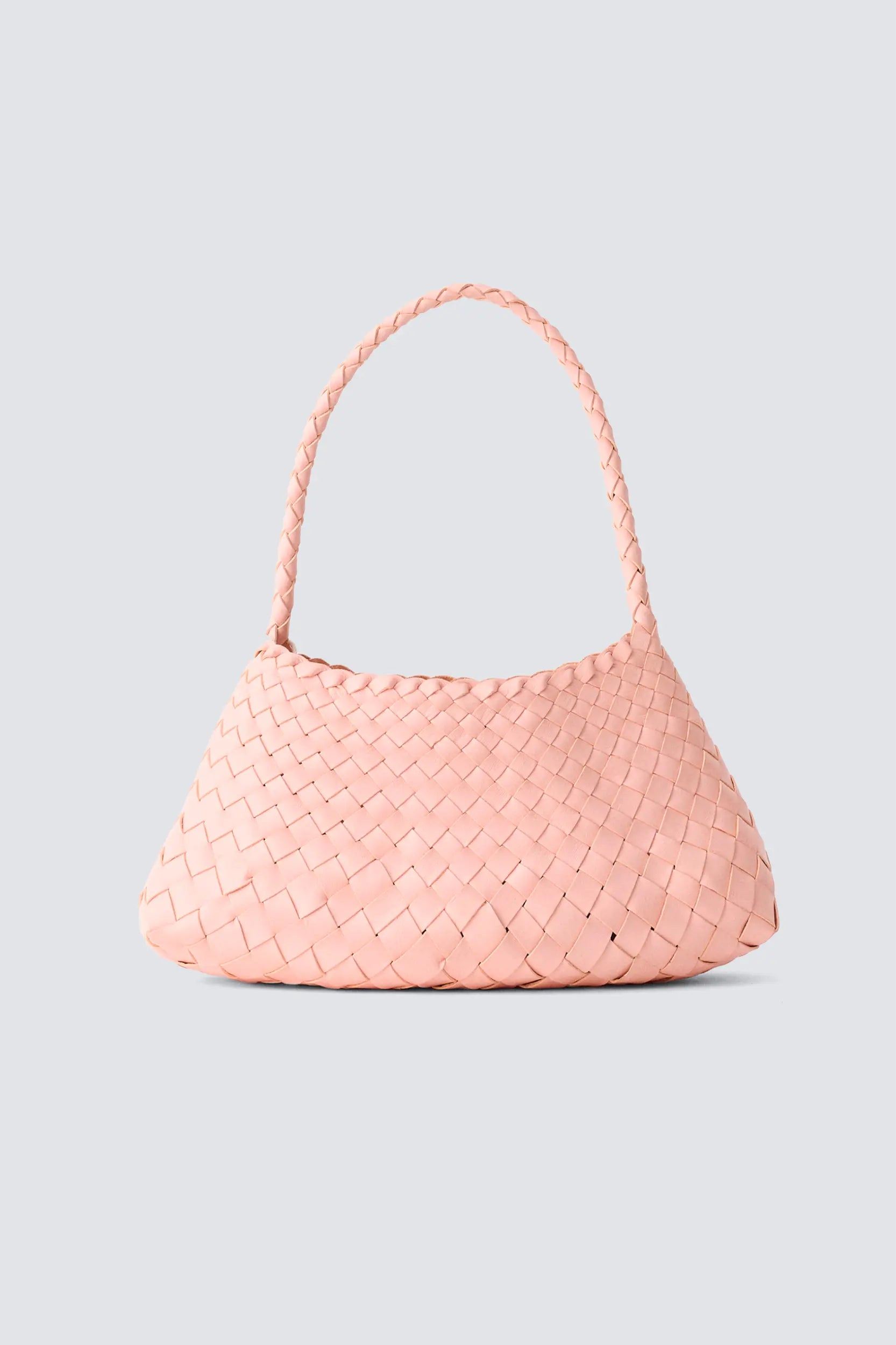 Dragon Diffusion - Rosanna Pastel Pink Woven Leather Bag Dragon Diffusion - Rosanna Pastel Pink Woven Leather Bag