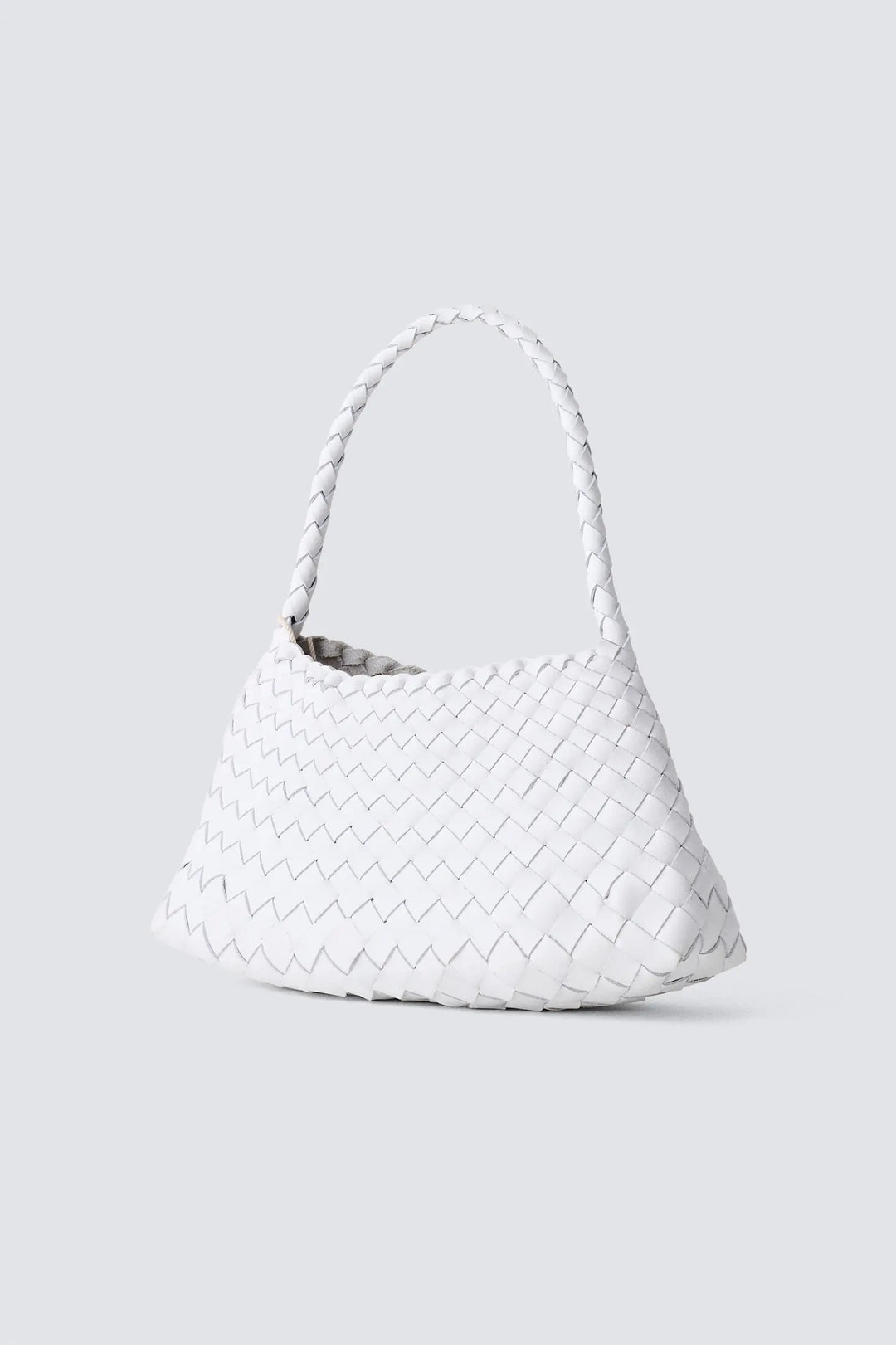 Dragon Diffusion - Woven Leather Bag Handmade - Rosanna White