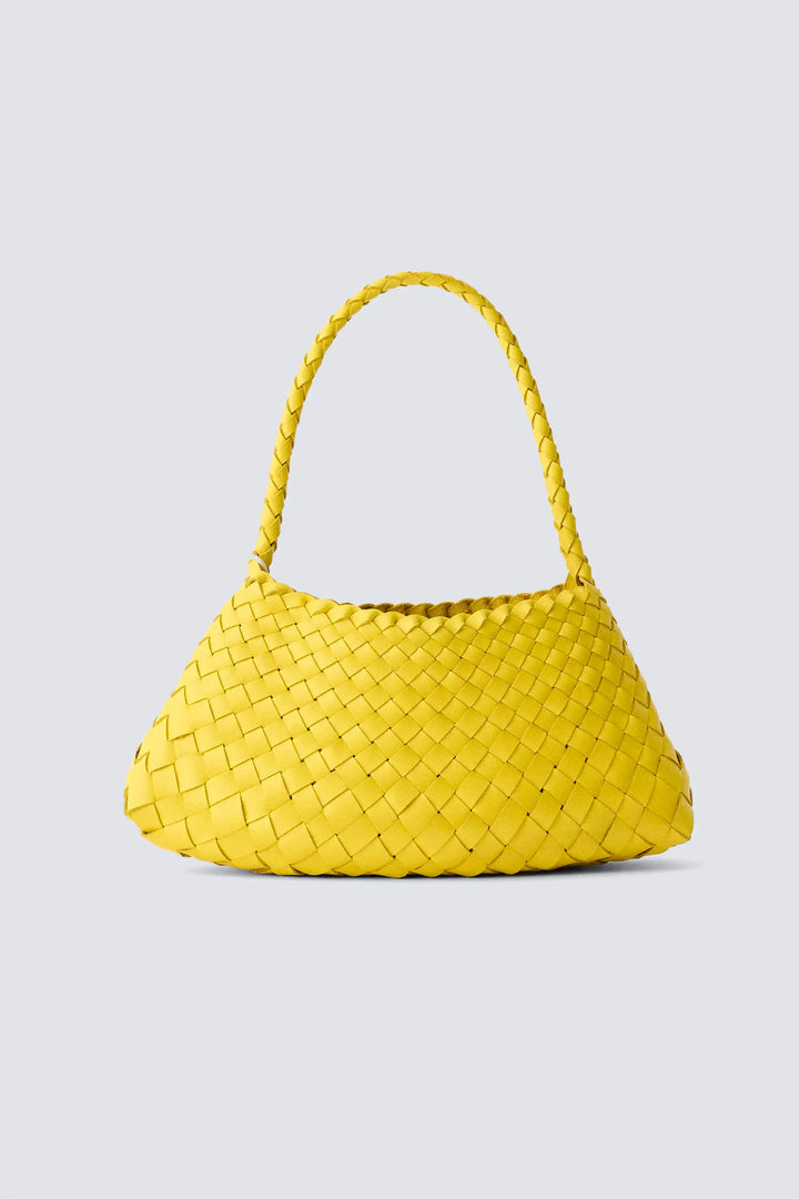 Dragon Diffusion - Woven Leather Bag Handmade - Rosanna Yellow