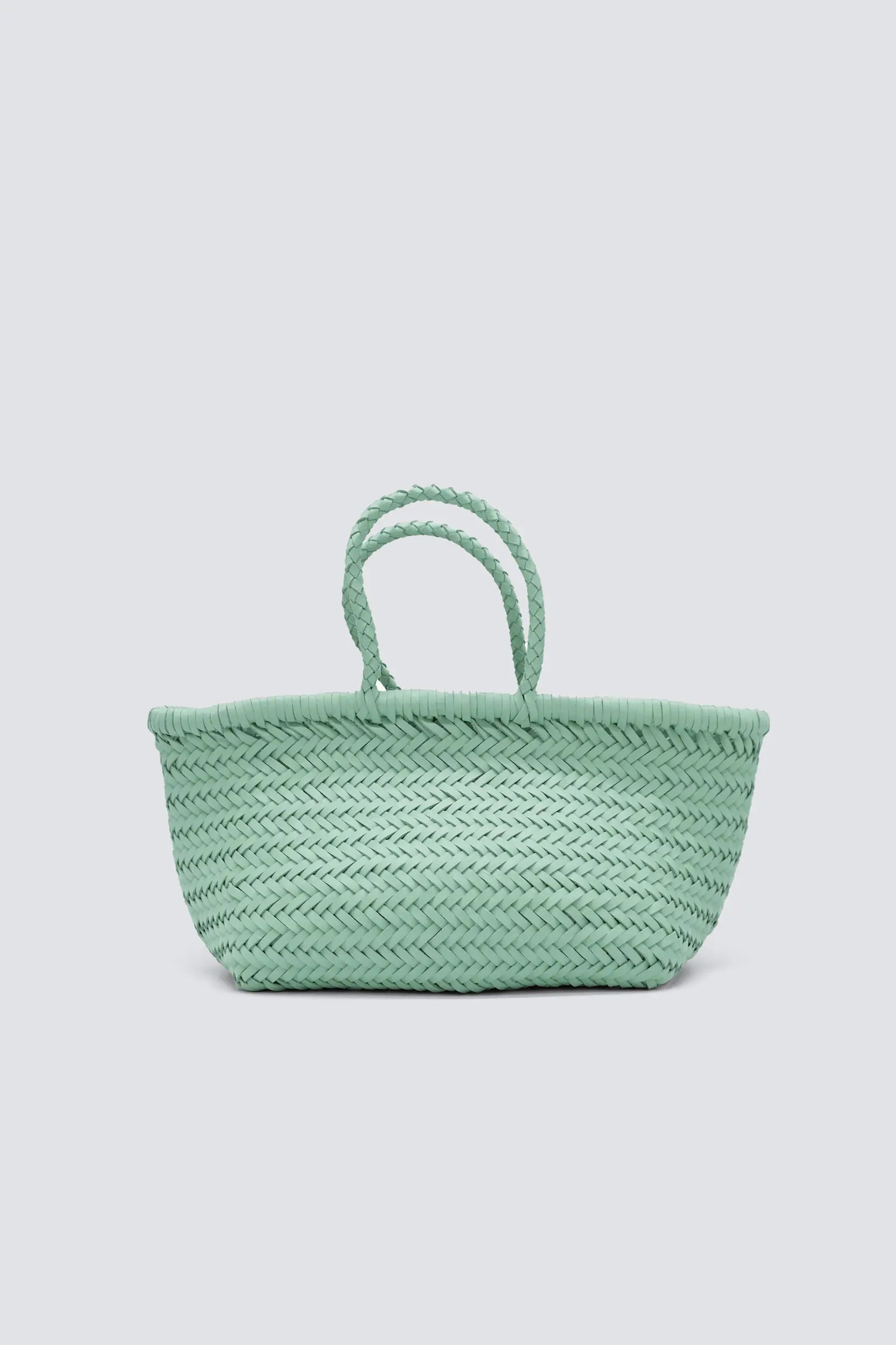 Dragon Diffusion - Triple Jump Small Verde Woven Leather Bag