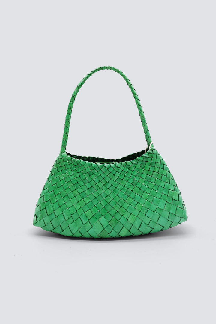 Dragon Diffusion - Woven Leather Bag - Parrot Green
