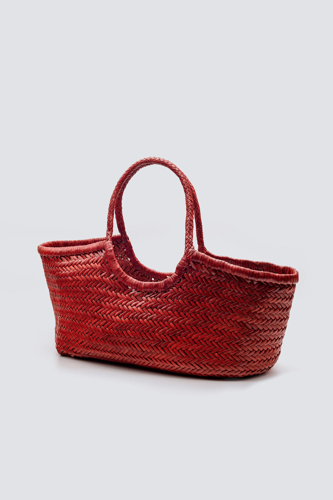 Dragon Diffusion woven leather bag handmade - Nantucket Big Red