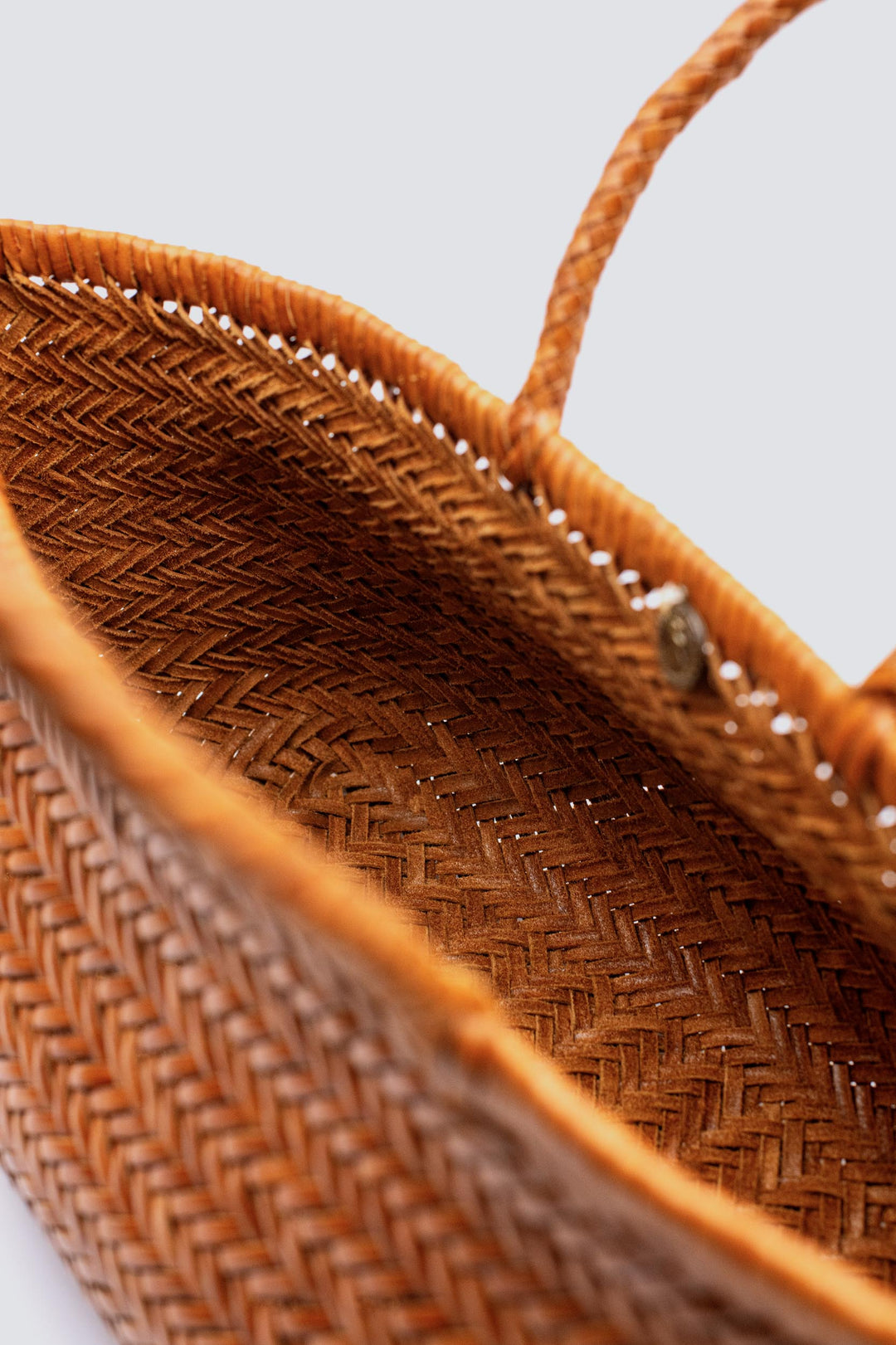 Dragon Diffusion - Triple Jump Big Tan - Woven Leather Bag Handmade