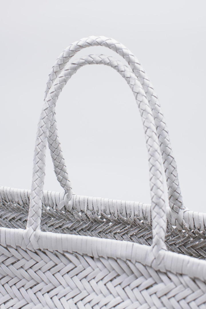 Dragon Diffusion woven leather bag handmade - Triple Jump Big White