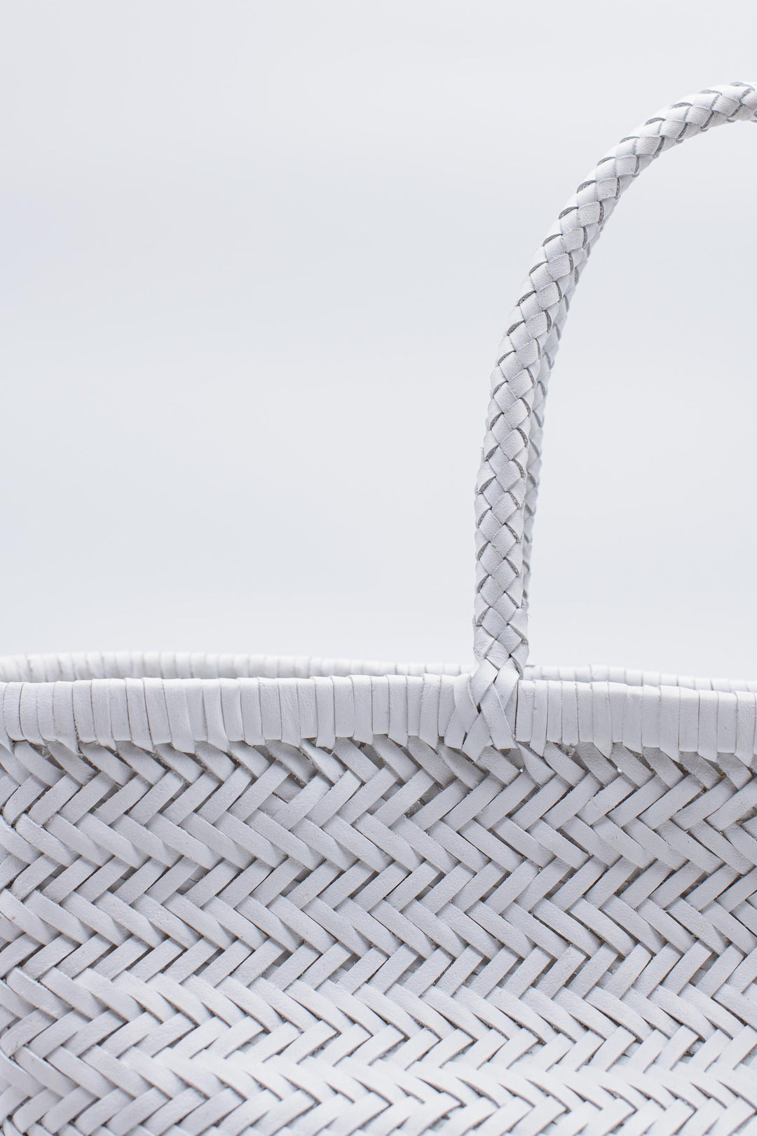 Dragon Diffusion woven leather bag handmade - Triple Jump Big White