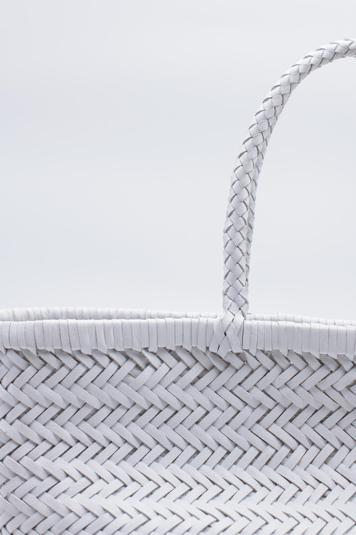Dragon Diffusion woven leather bag handmade - Triple Jump Big White