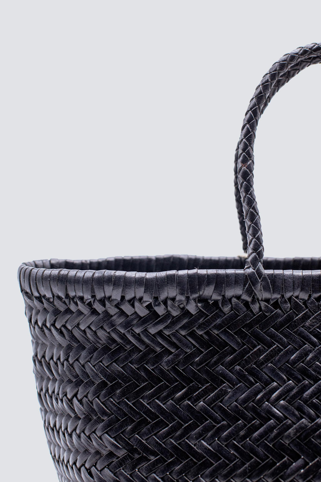 Dragon Diffusion woven leather bag handmade - Triple Jump Small Black