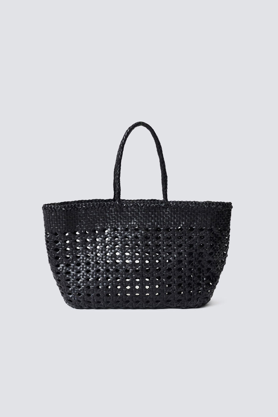 Dragon Diffusion woven leather bag handmade - Cannage Kanpur Black