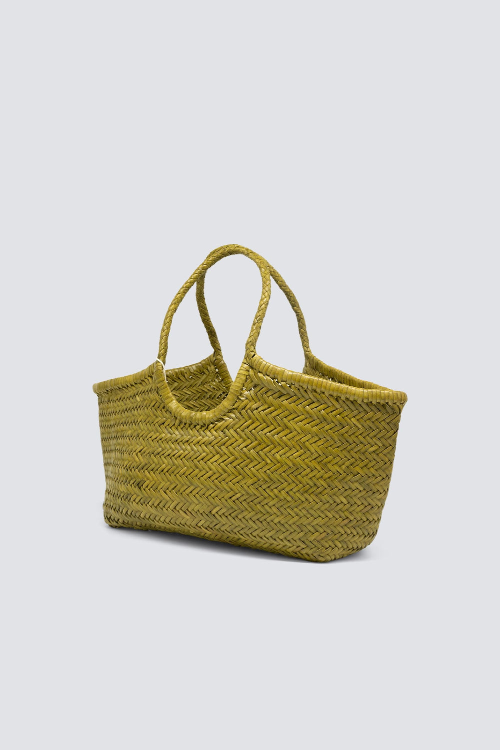 Dragon Diffusion woven leather bag handmade - Nantucket Big Bamboo Green