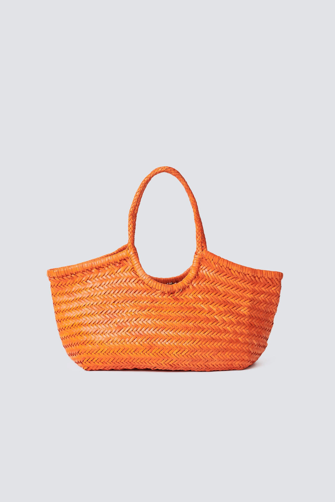 Dragon Diffusion woven leather bag handmade - Nantucket Orange