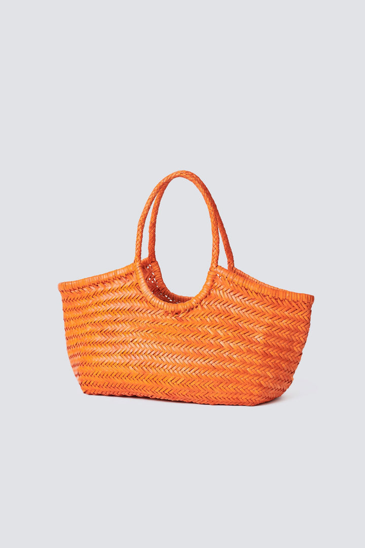 Dragon Diffusion woven leather bag handmade - Nantucket Orange