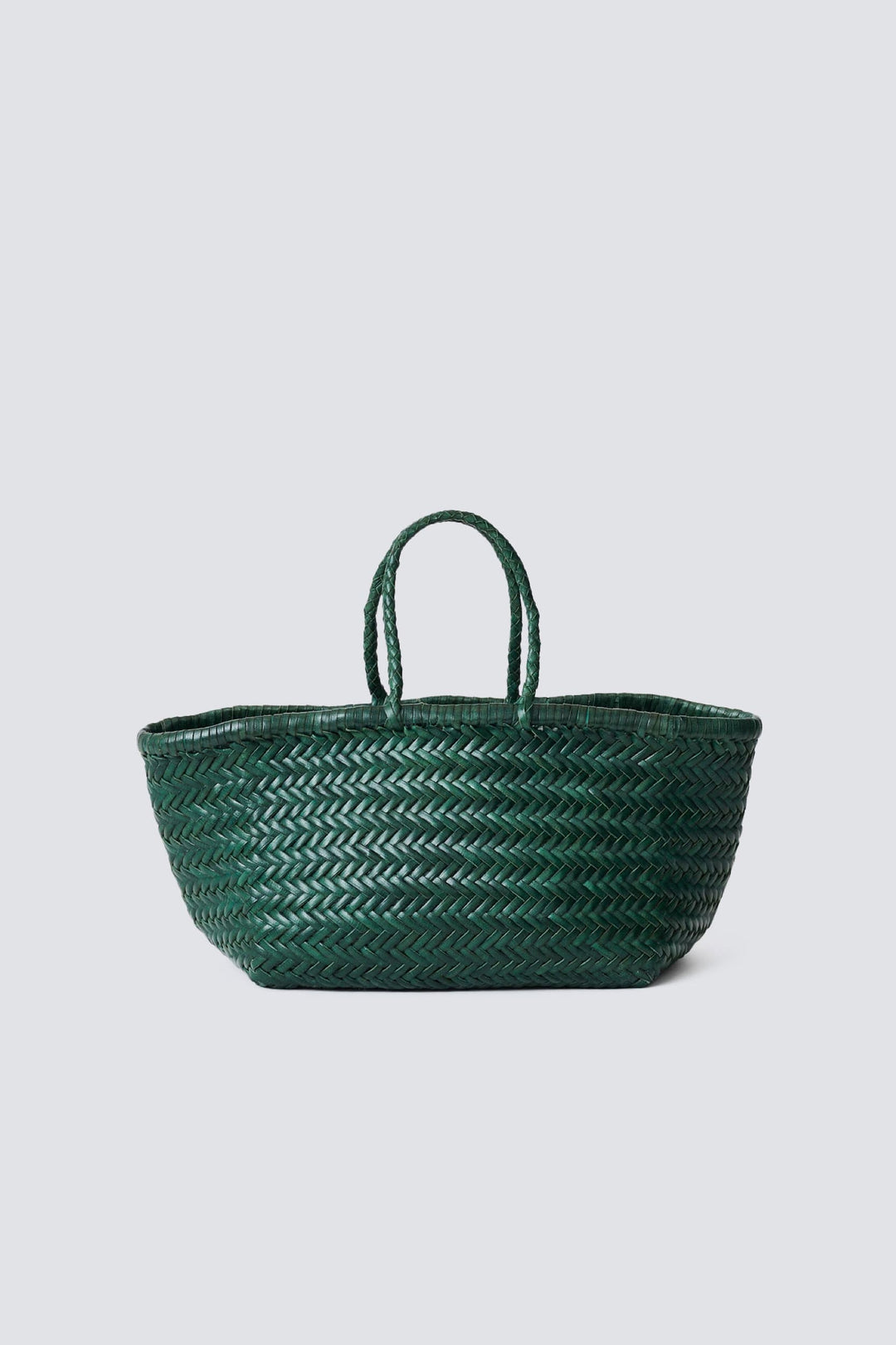 Dragon Diffusion woven leather bag handmade - Triple Jump Small Forest Green