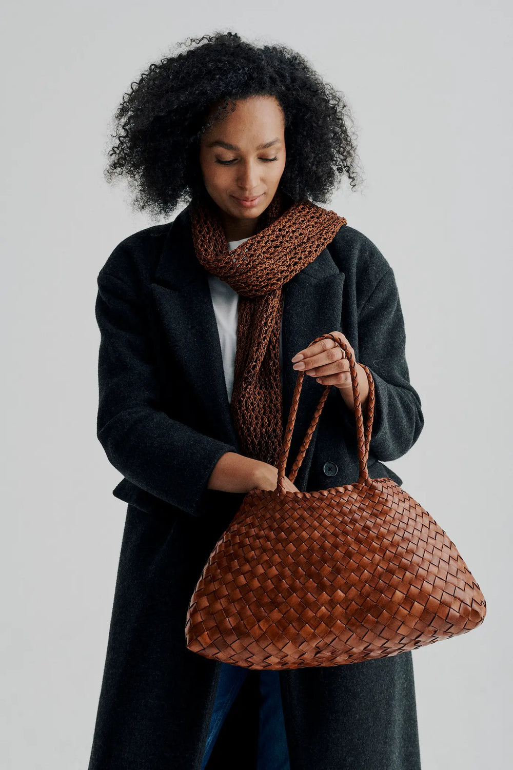 トートバッグ Dragon Diffusion SS25 Shoulder bags (8026 TAN) Dragon Diffusion - Santa Croce Big Tan