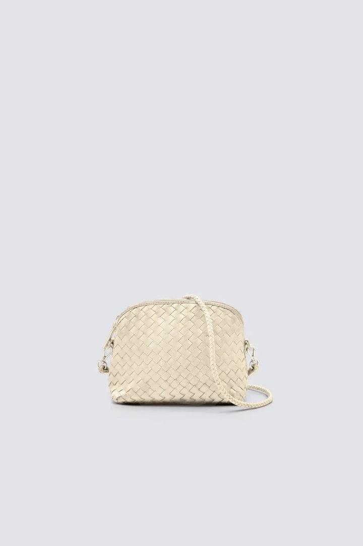Dragon Diffusion - Chunky Fellini Pochette Pearl - Woven Leather Bag