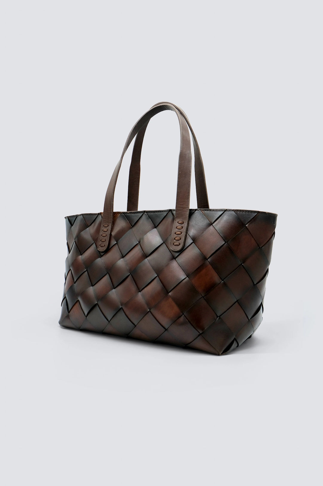 Dragon Diffusion - Woven Leather Bag - Crossover Dark Brown