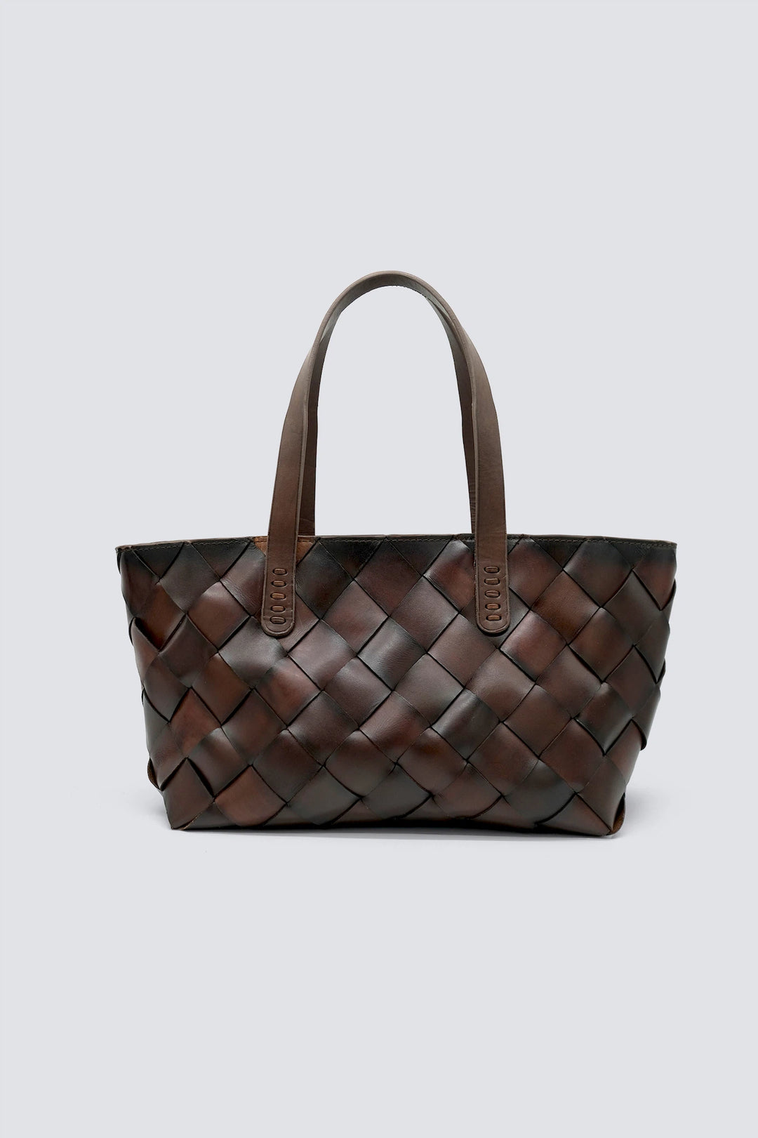 Dragon Diffusion - Woven Leather Bag - Crossover Dark Brown 