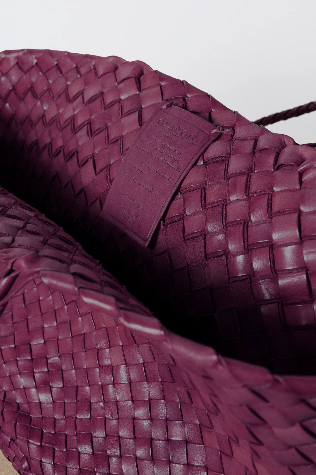 Dragon Diffusion - Egola Plum - Woven Leather Bag