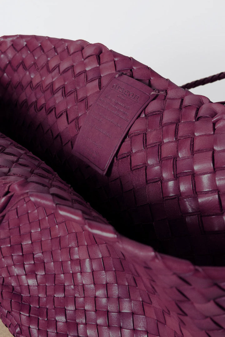 Dragon Diffusion - Egola Plum - Woven Leather Bag
