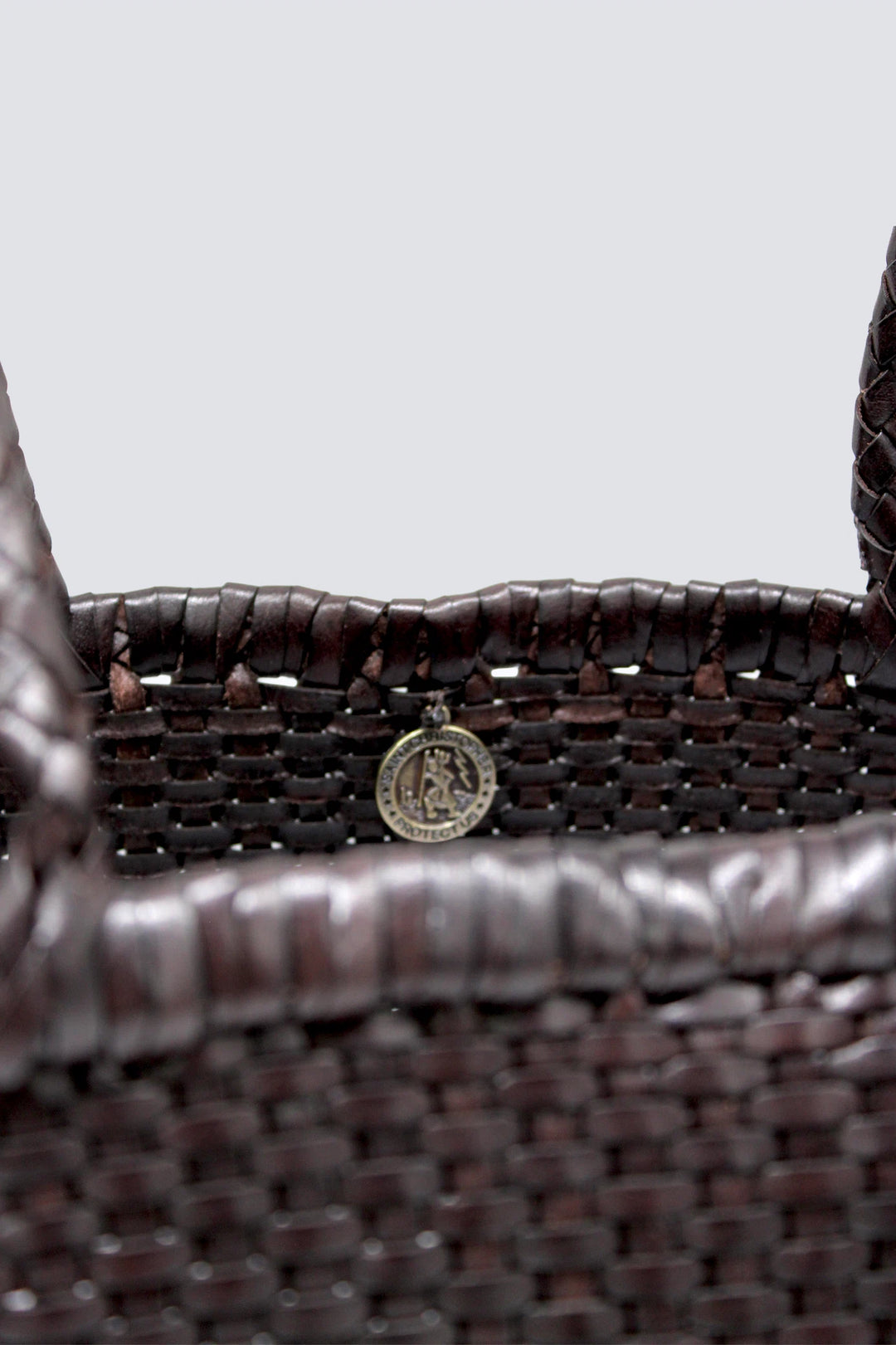 Dragon Diffusion - B Weave Small Dark Brown - Woven Leather Bag Handmade