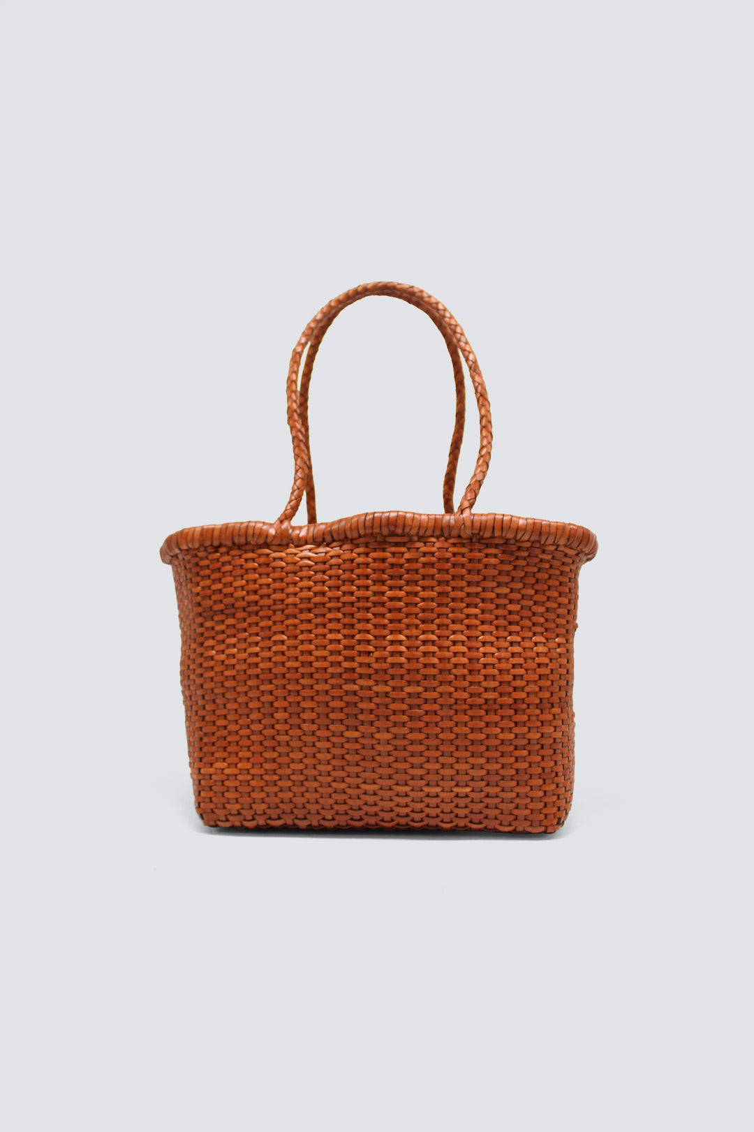 Dragon Diffusion - B Weave Small Tan - Woven Leather Bag Handmade
