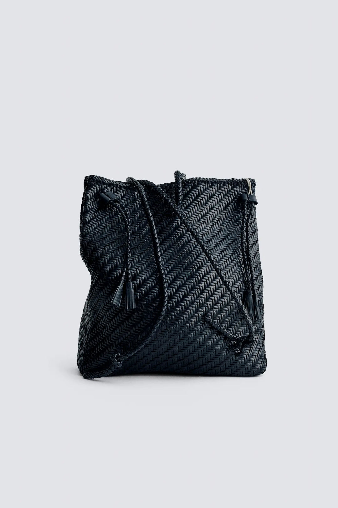 Dragon Diffusion - Backpack Black - Woven Leather Bag Handmade