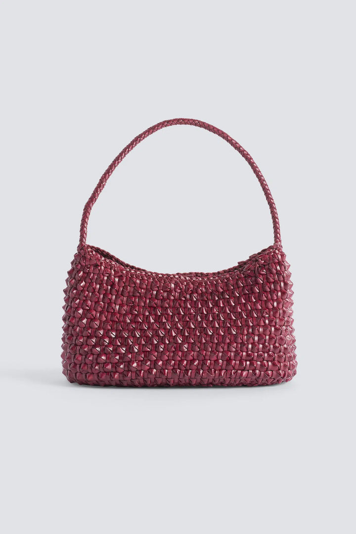 Dragon Diffusion - Basil Cactus Bordo - Woven Leather Bag Handmade