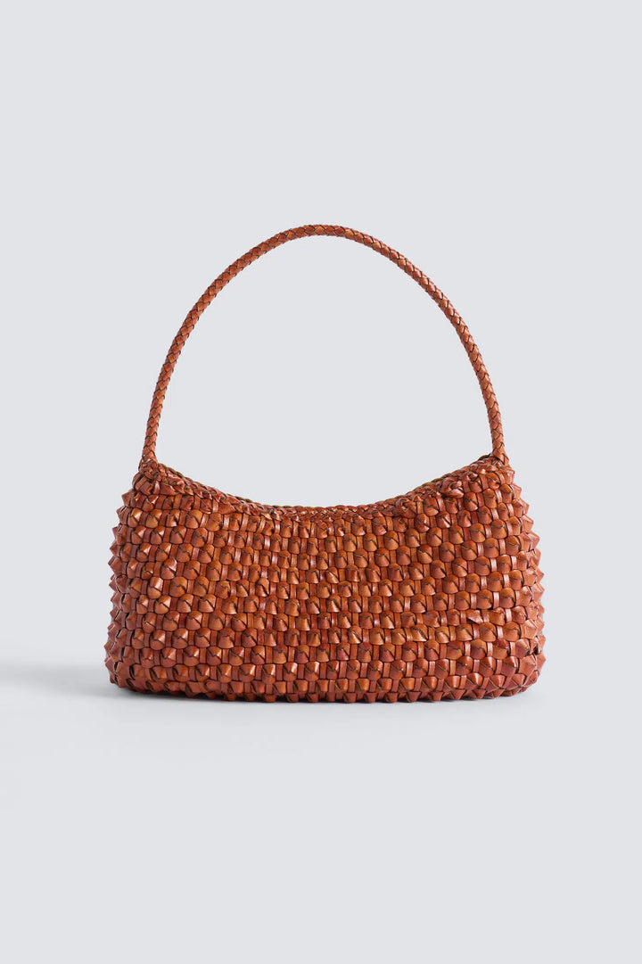 Dragon Diffusion - Basil Cactus Tan - Woven Leather Bag Handmade