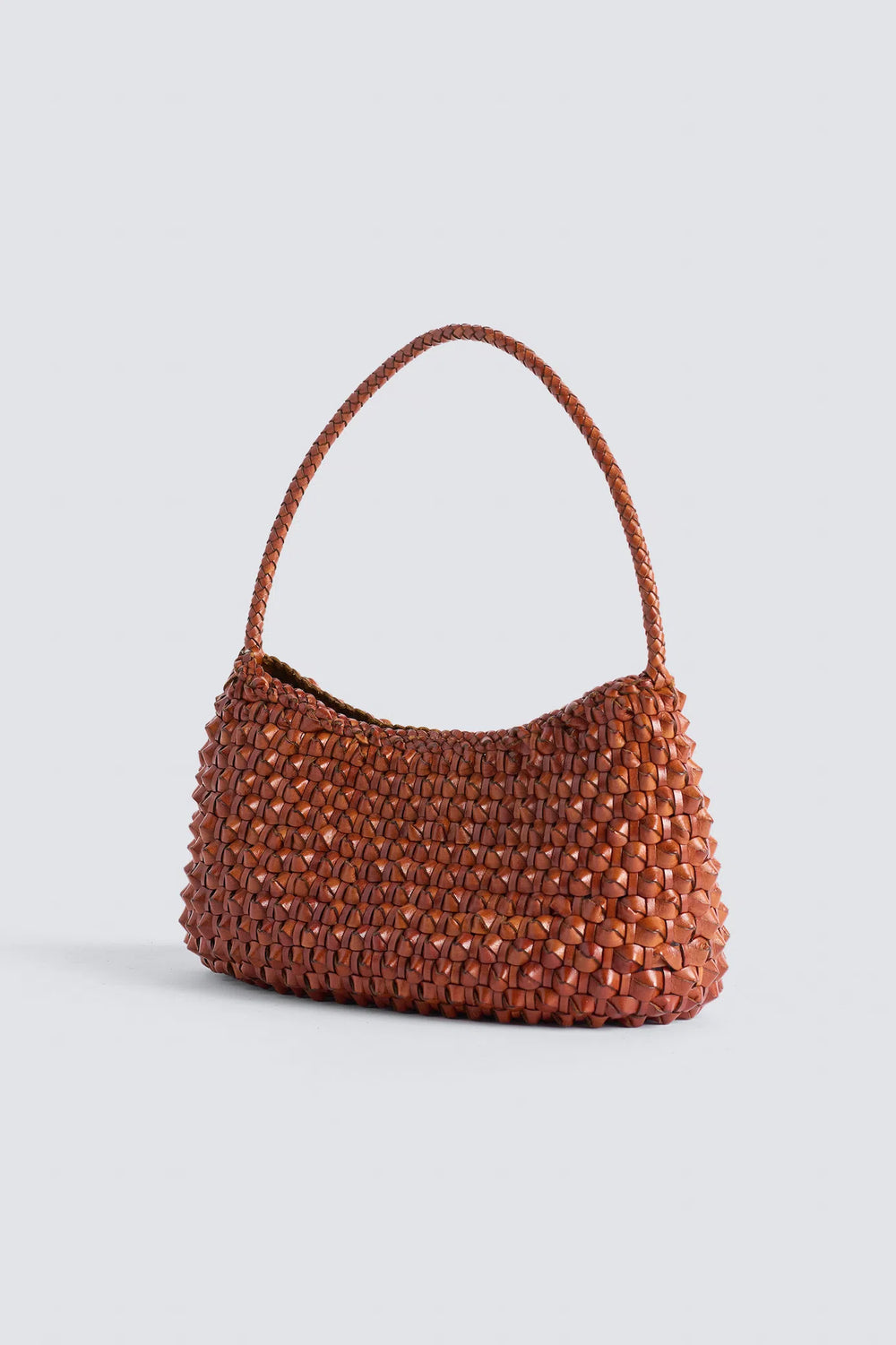 Dragon Diffusion - Basil Cactus Tan - Woven Leather Bag Handmade