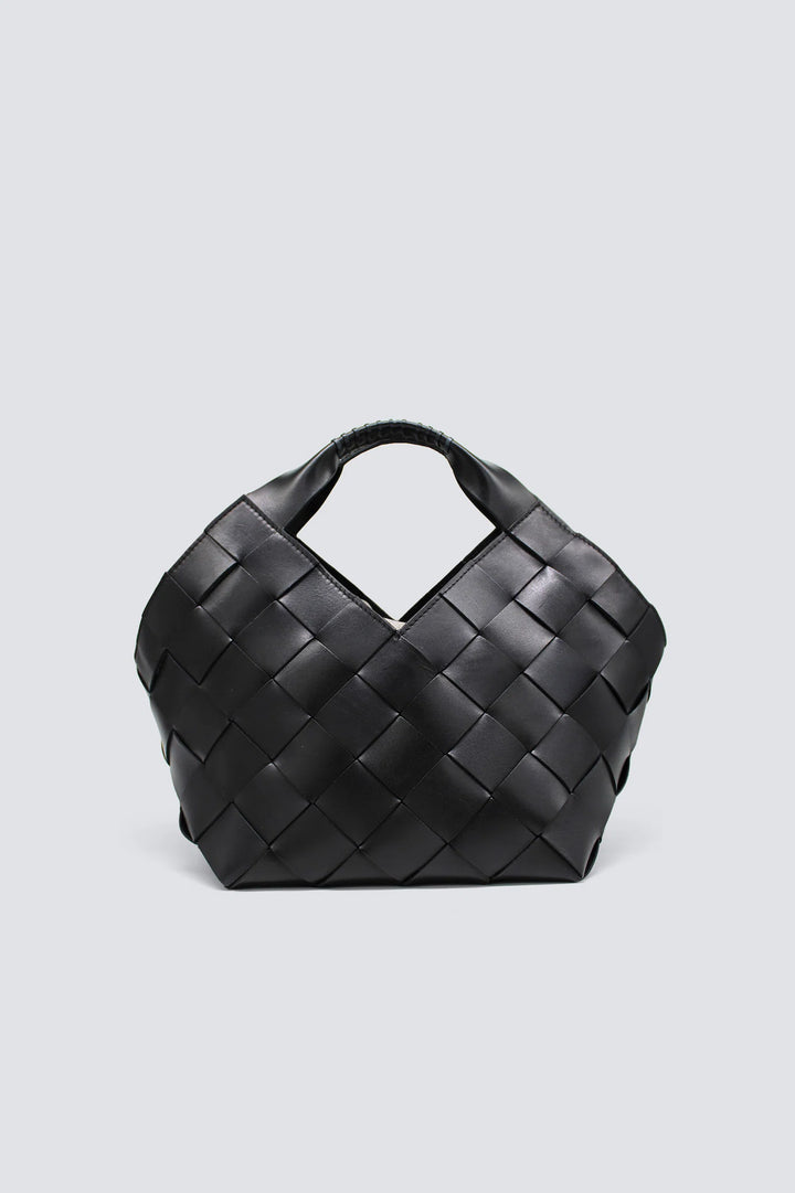 Dragon Diffusion - Botteghe Black - Woven Leather Bag Handmade