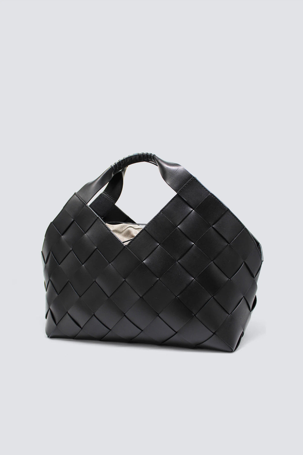 Dragon Diffusion - Castello Black - Woven Leather Bag Handmade