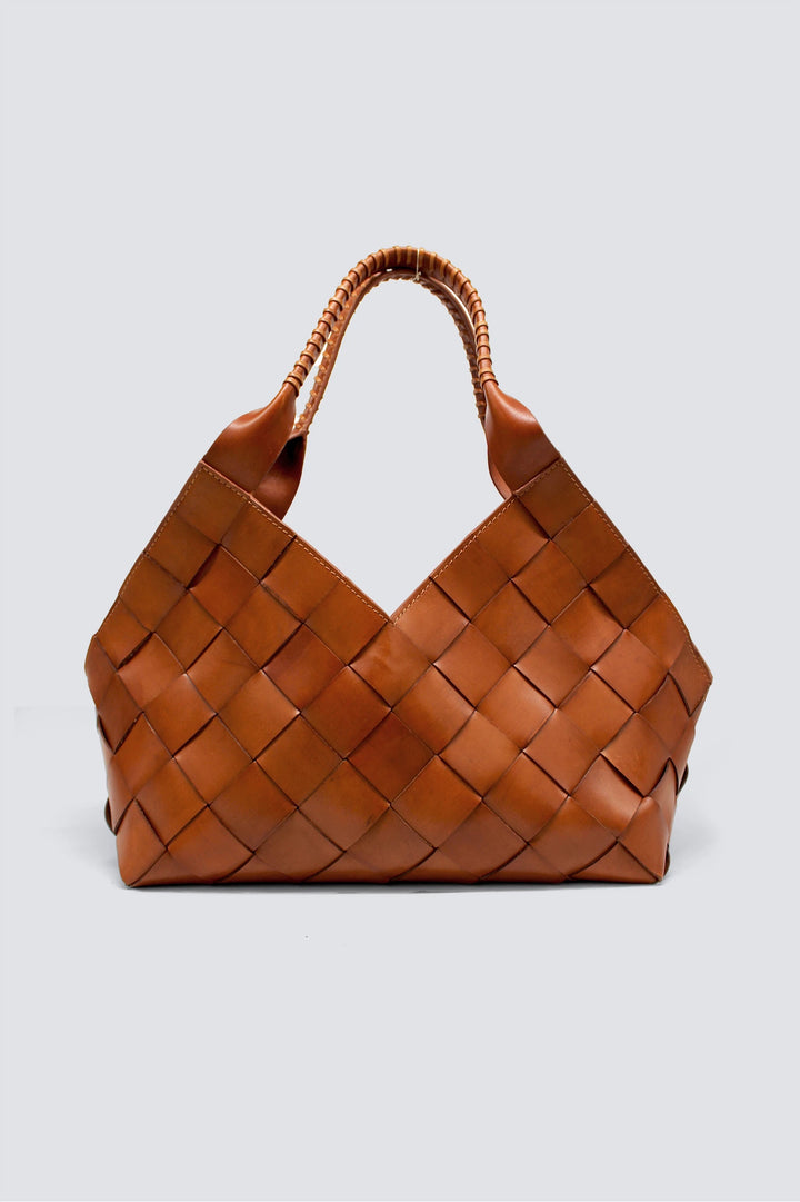 Dragon Diffusion - Castello Tan - Woven Leather Bag Handmade