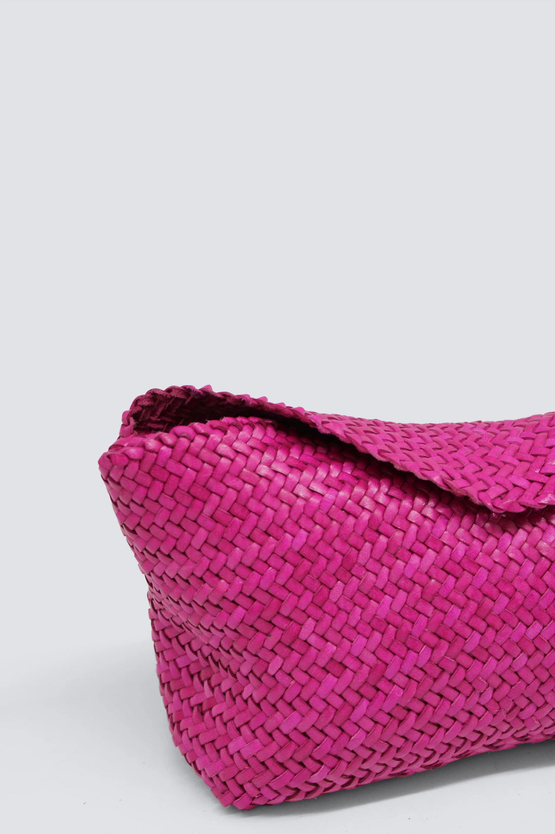 Dragon Diffusion - Corsina Fushia - Woven Leather Bag Handmade