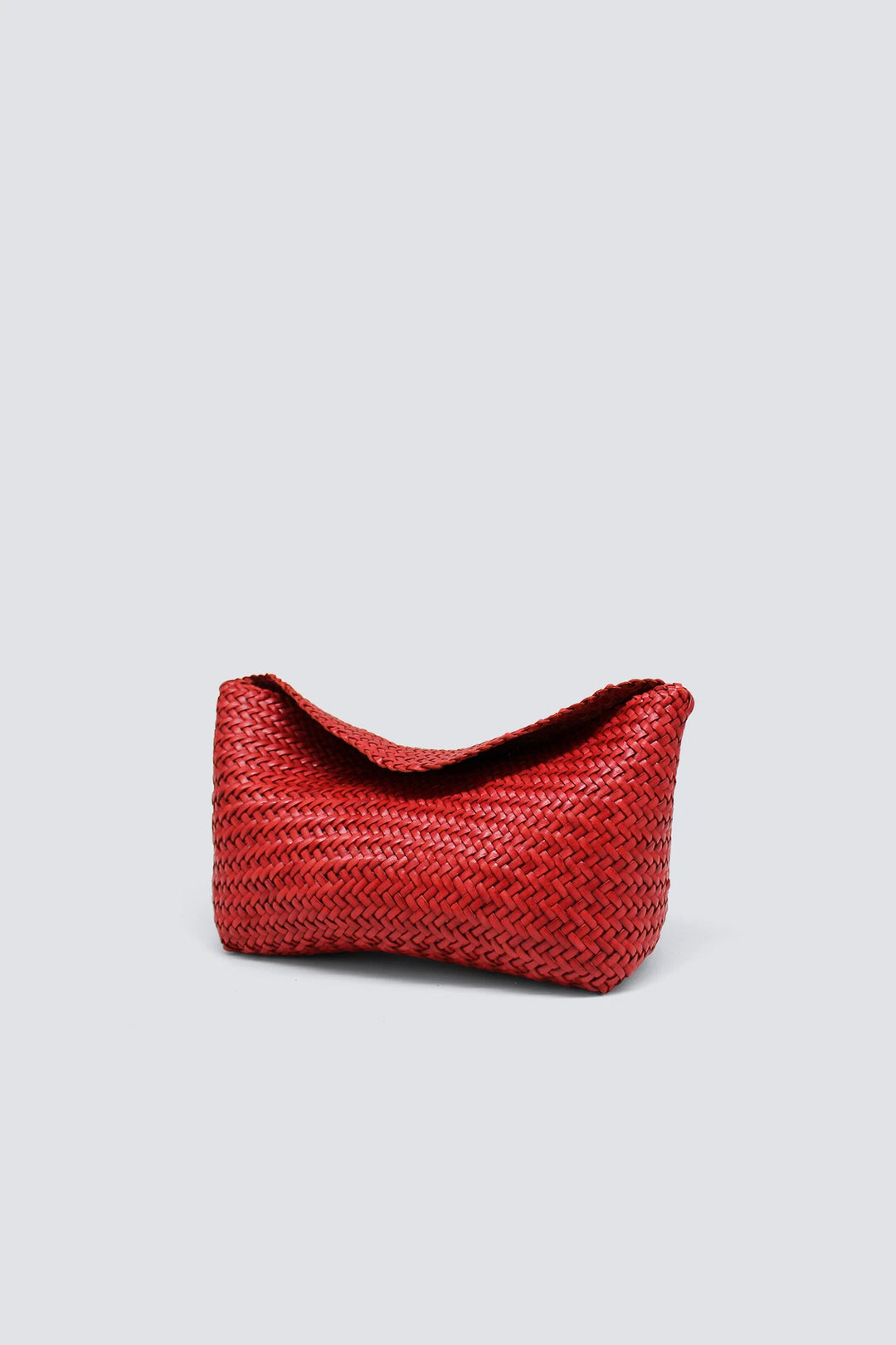 Dragon Diffusion - Corsina Poppy Red - Woven Leather Bag Handmade
