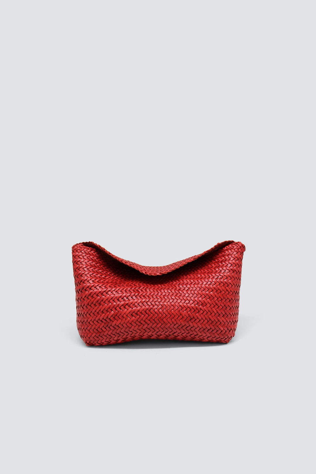 Dragon Diffusion - Corsina Poppy Red - Woven Leather Bag Handmade