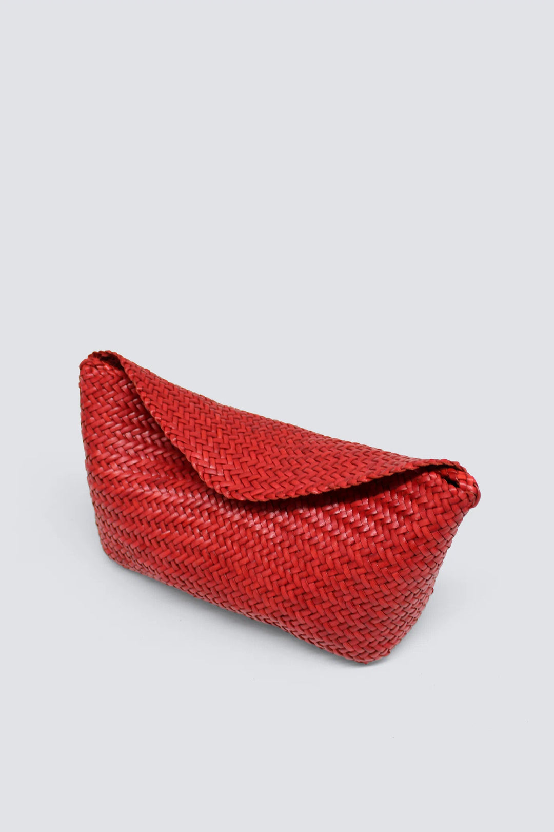 Dragon Diffusion - Corsina Poppy Red - Woven Leather Bag Handmade