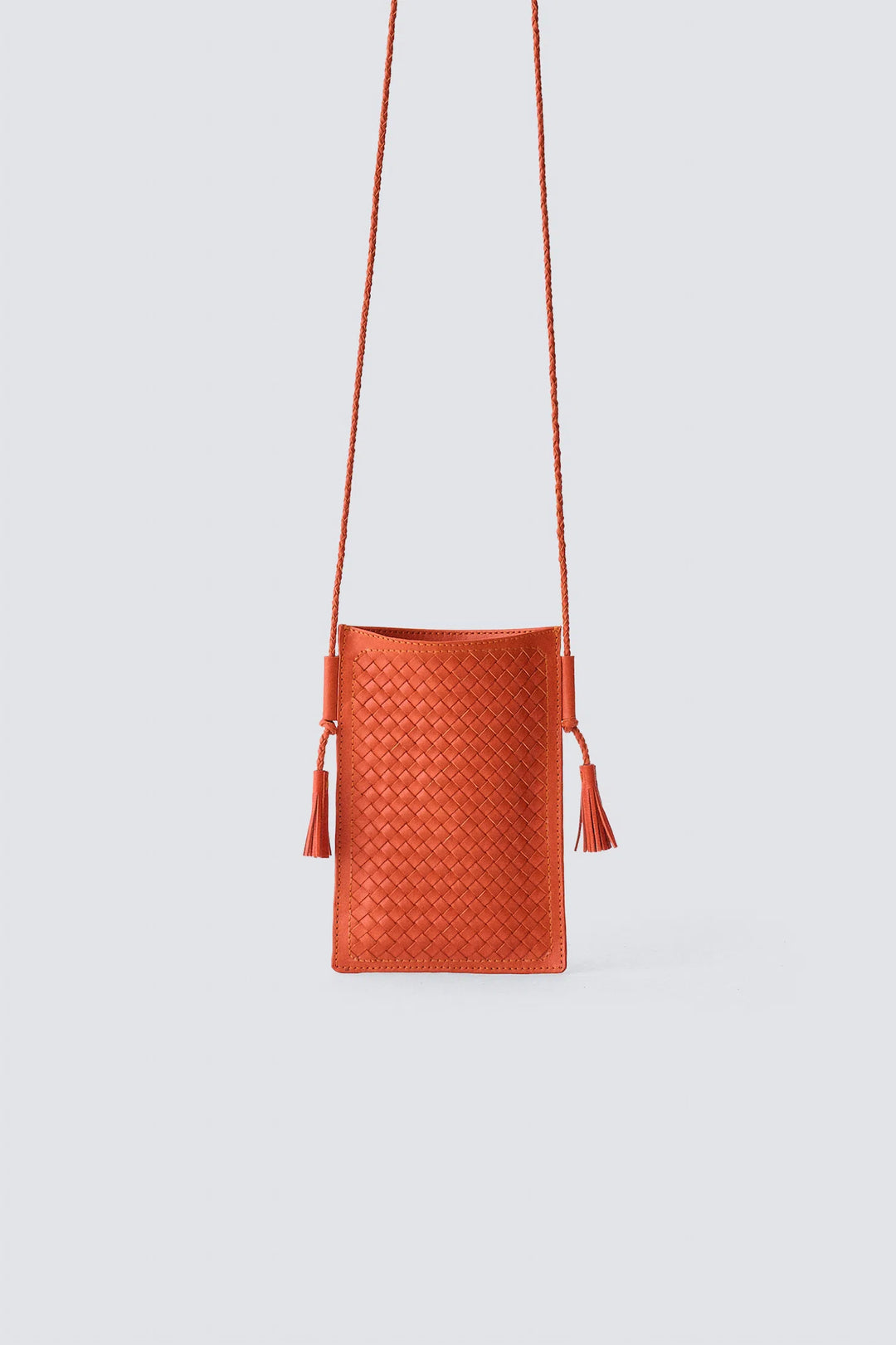Dragon Diffusion - Pic Pocket Orange - Woven Leather Pochette