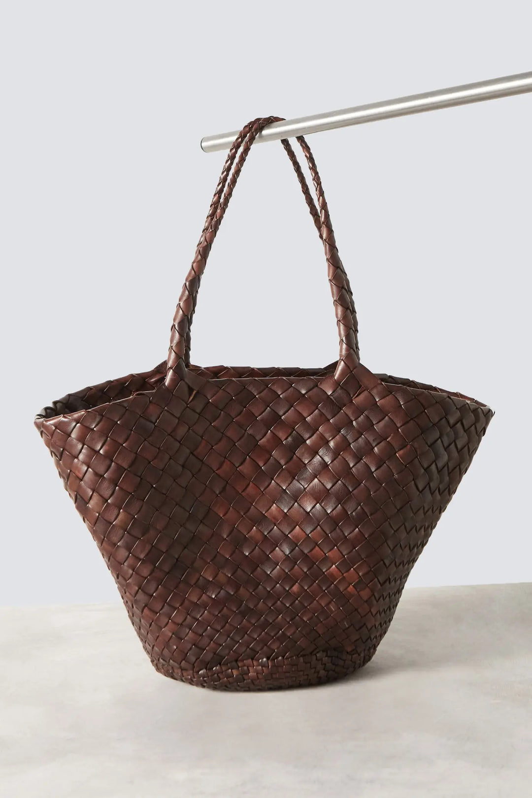 Dragon Diffusion - Egola Dark Brown - Woven Leather Bag Handmade