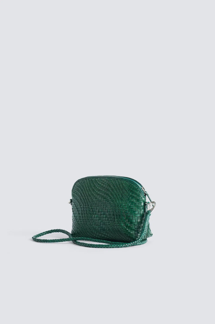 Dragon Diffusion - Fellini Optical Forest - Woven Leather Bag Handmade