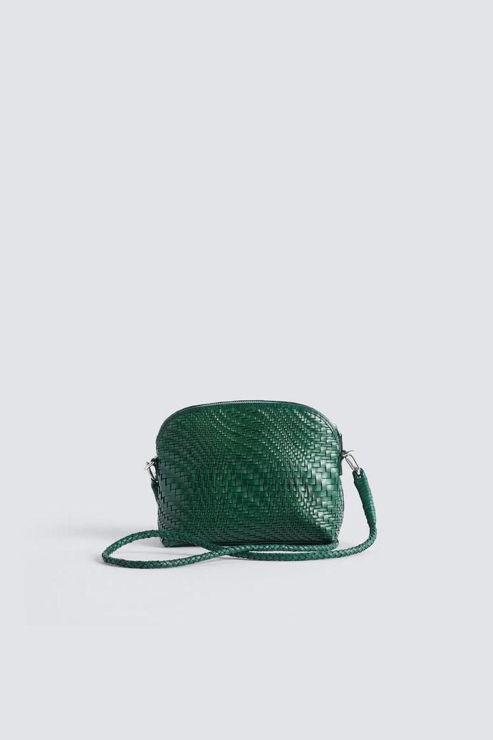 Dragon Diffusion - Fellini Optical Forest - Woven Leather Bag Handmade