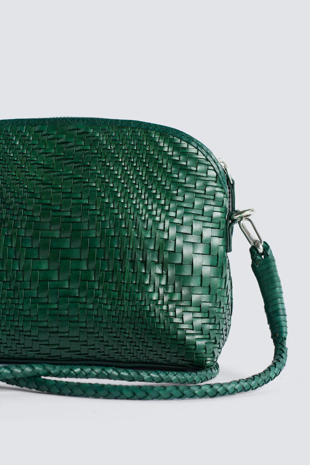 Dragon Diffusion - Fellini Optical Forest - Woven Leather Bag Handmade
