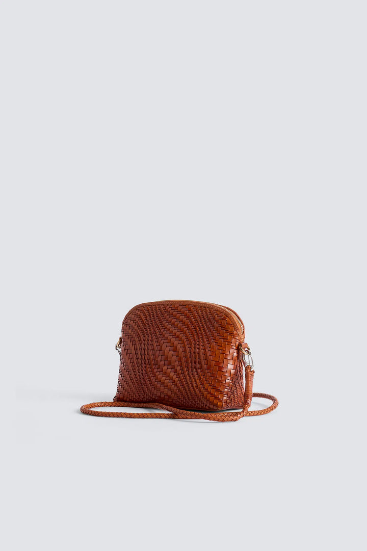 Dragon Diffusion - Fellini Optical Tan - Woven Leather Bag Handmade