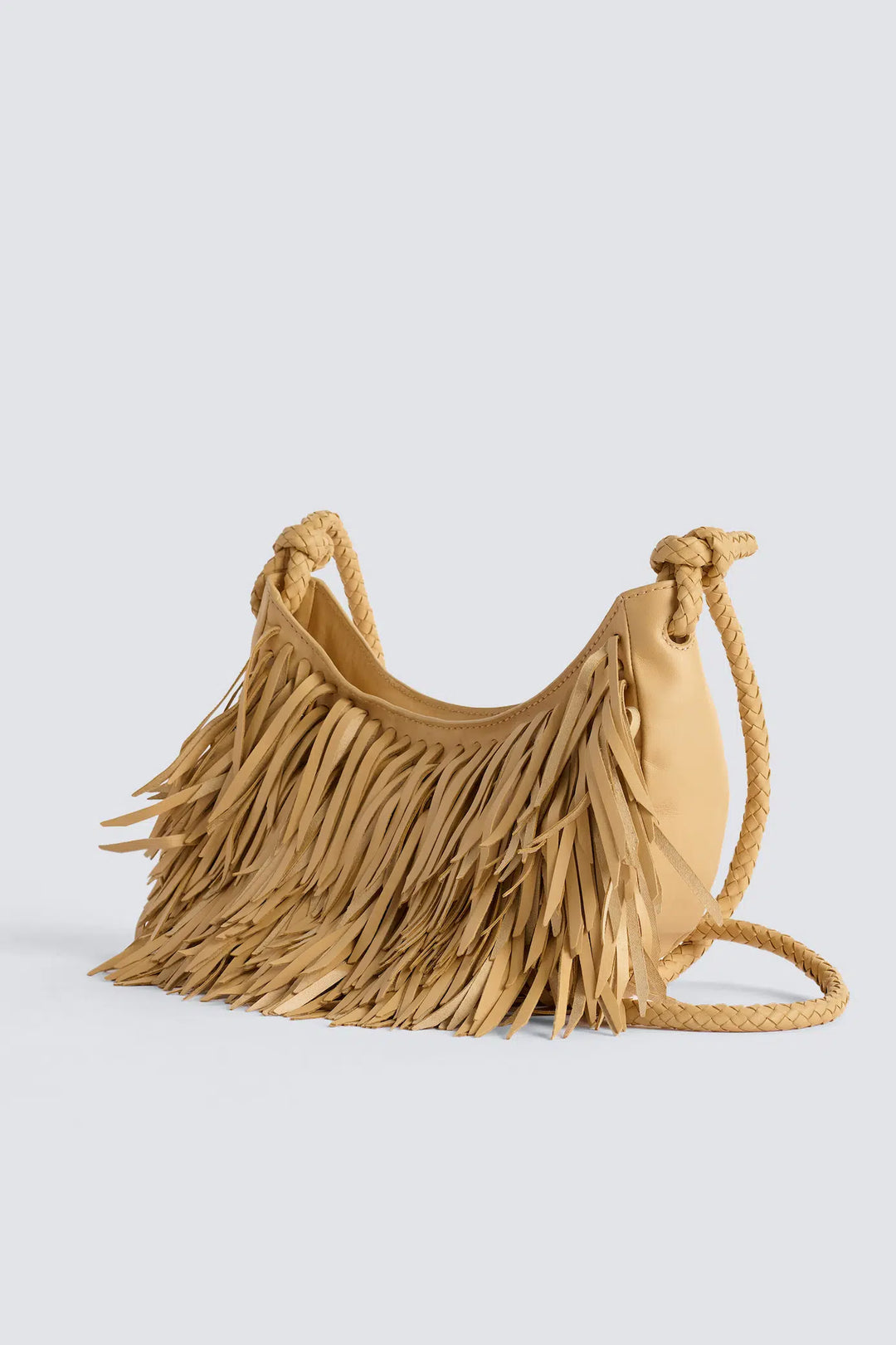 Dragon Diffusion - Fringe Sling Natural - Woven Leather Bag Handmade