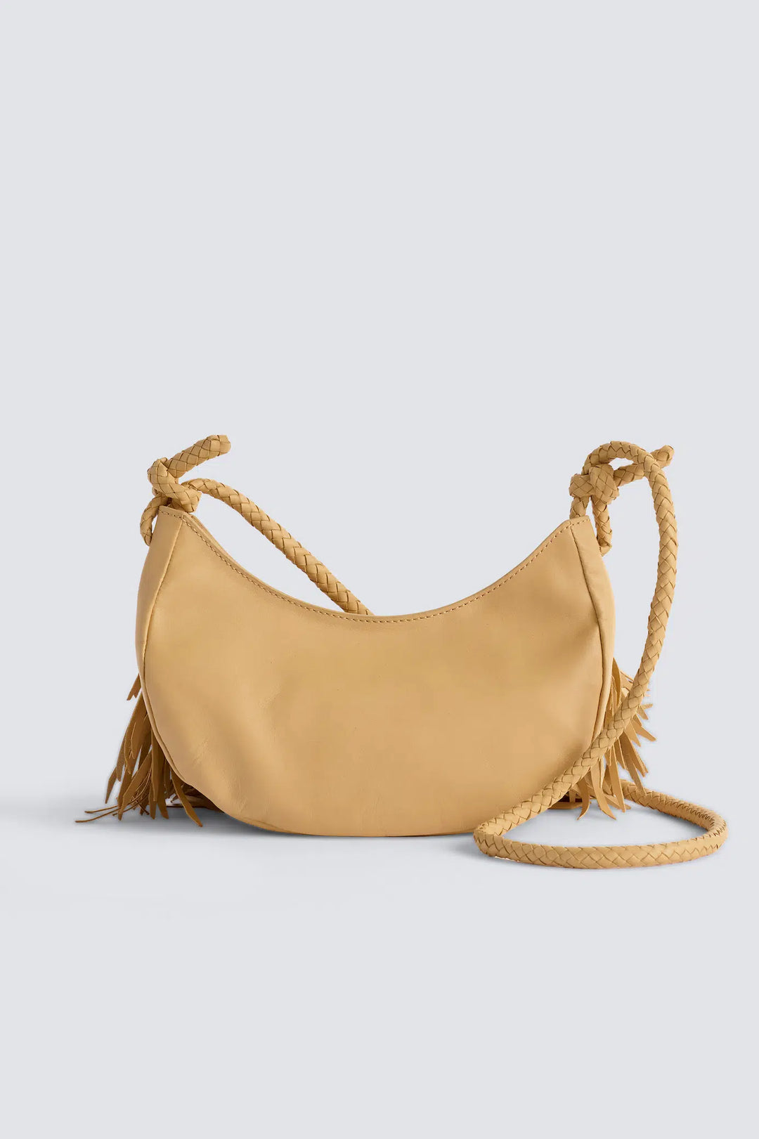 Dragon Diffusion - Fringe Sling Natural - Woven Leather Bag Handmade