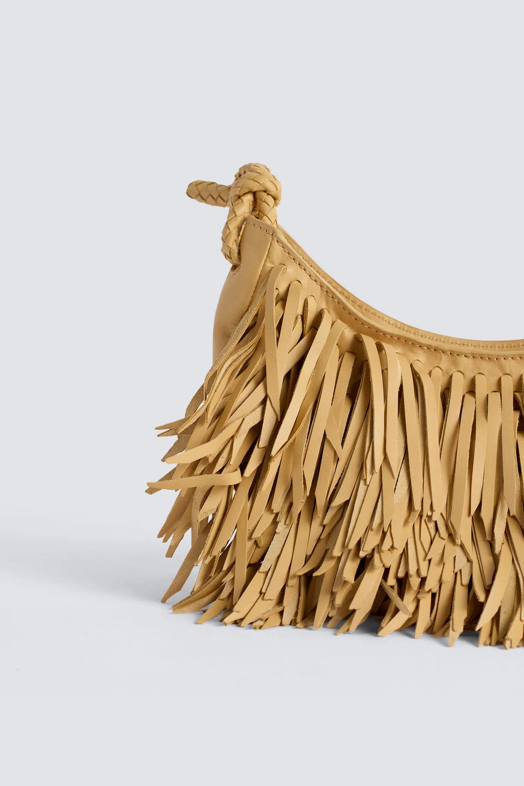 Dragon Diffusion - Fringe Sling Natural - Woven Leather Bag Handmade