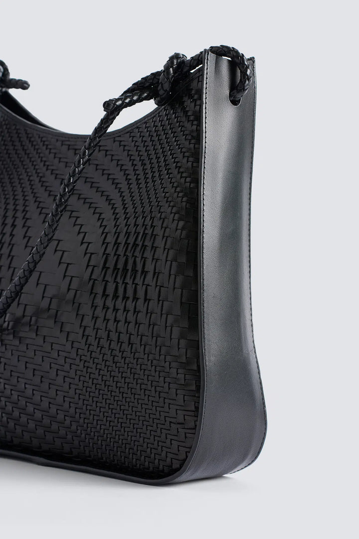 Dragon Diffusion - Glendhu Optical Black - Woven Leather Bag Handmade